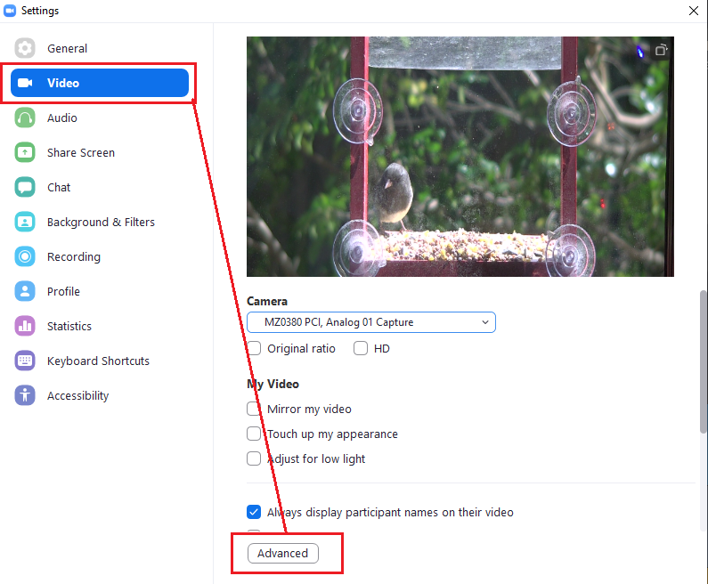 Wirecast How Screen Capture Zoom application window on a Wirecast Gear
